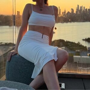 Hello Molly White Pencil Skirt